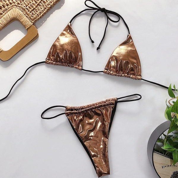 Swimsuit Separate Sequin Mini Swimwear