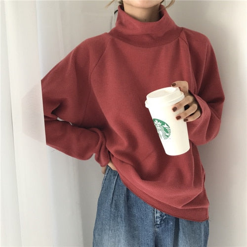 Long Sleeve Sweater Casual Loose Jumpers