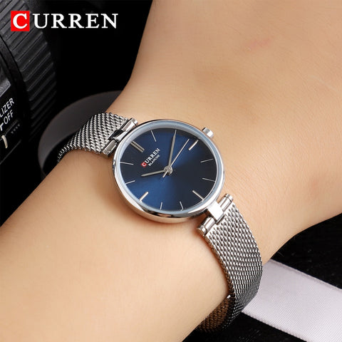 Watch Ladies Mesh Stainless Steel Clock