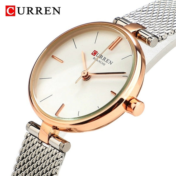 Watch Ladies Mesh Stainless Steel Clock