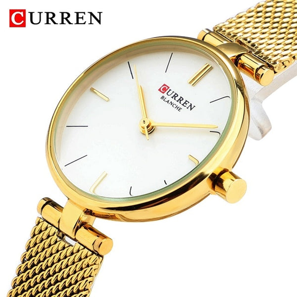 Watch Ladies Mesh Stainless Steel Clock