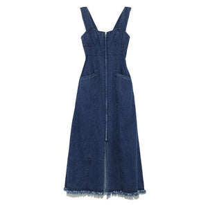 Denim High Waistline Dress