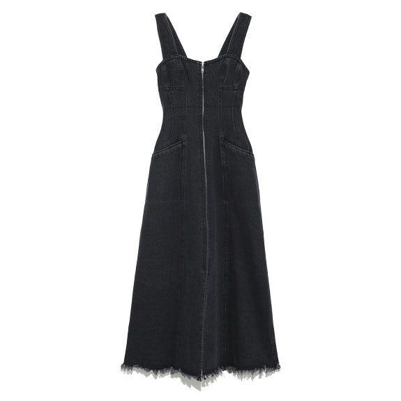 Denim High Waistline Dress