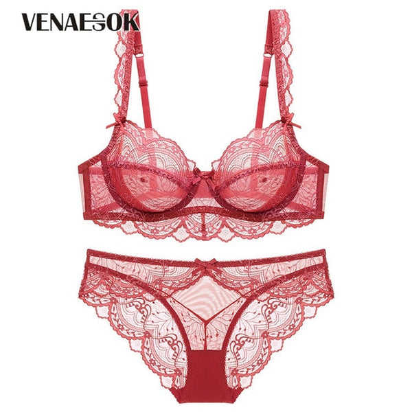 Women Bra and Panties Sets Embroidery Lingerie Set