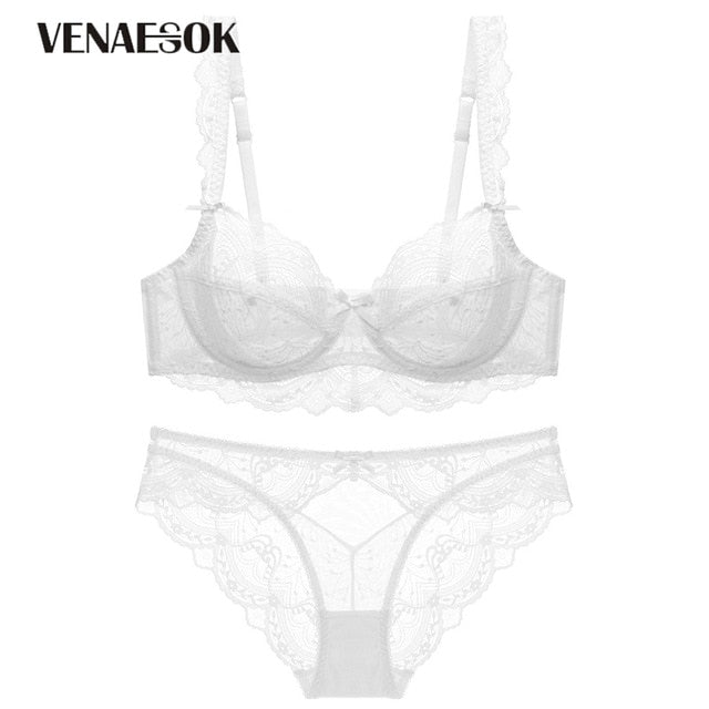 Women Bra and Panties Sets Embroidery Lingerie Set