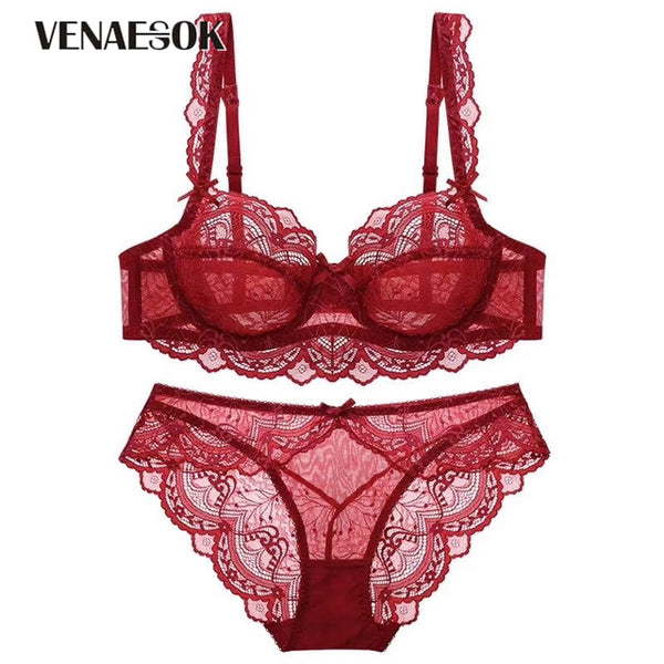 Women Bra and Panties Sets Embroidery Lingerie Set