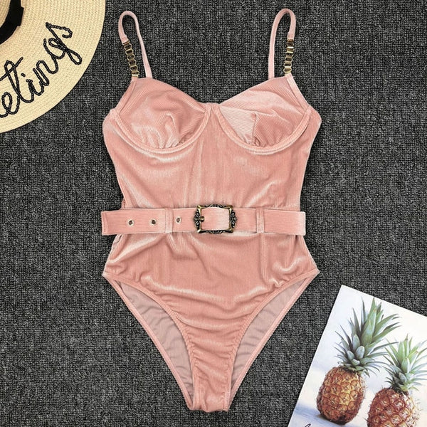 Belt Bathing Suit Swim Wear