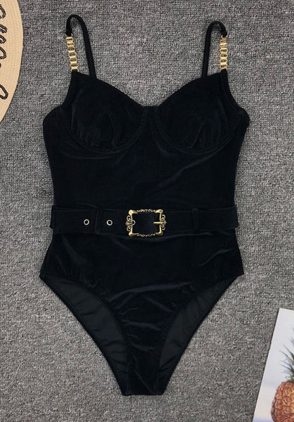 Belt Bathing Suit Swim Wear