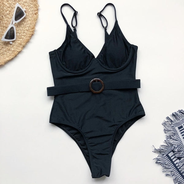 Belt Bathing Suit Swim Wear