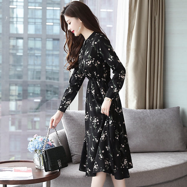 Elegant Women Party Long Sleeve Dress