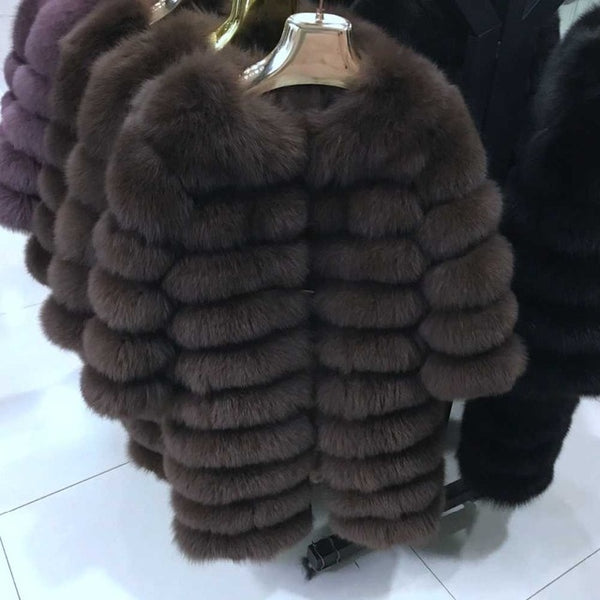 Women Natural Real Fur Jackets