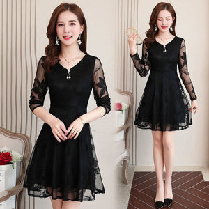 Dress Women Casual V Neck