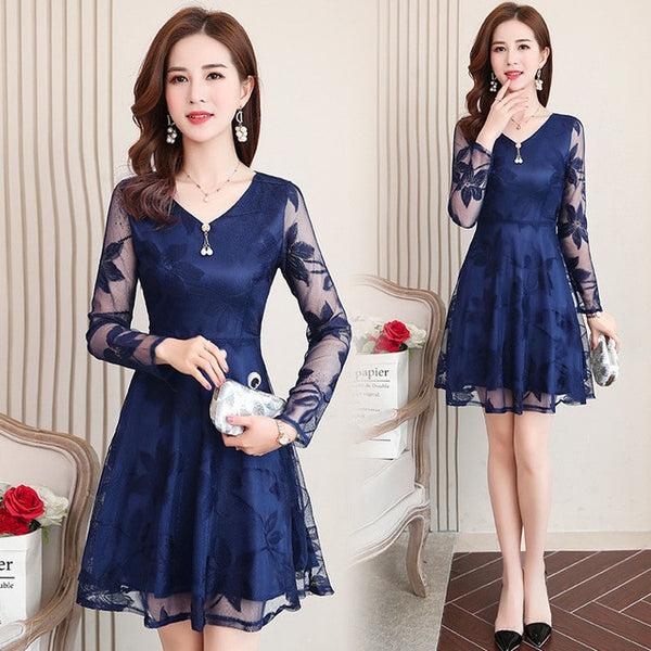 Dress Women Casual V Neck